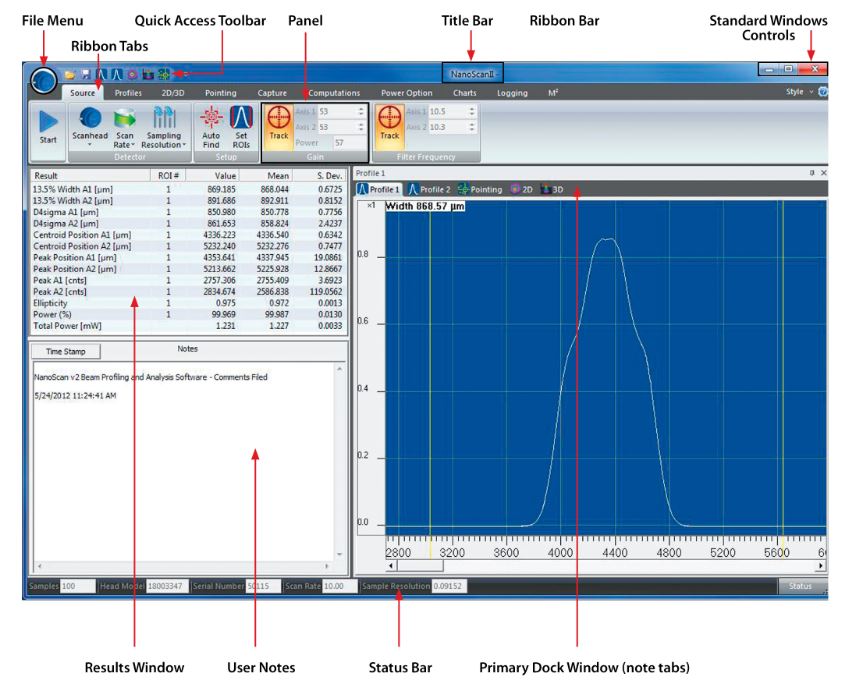 NanoScan 2s Software